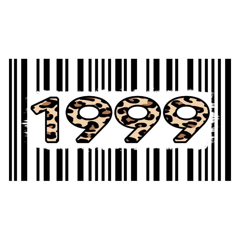 1999 Anniversaire 23 ans anniversaire Barcode Leopard