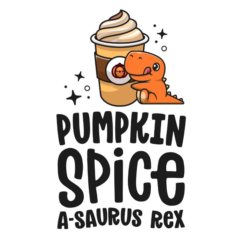 Pumpkin Spice A-Saurus Rex Cute Fall Dinosaur