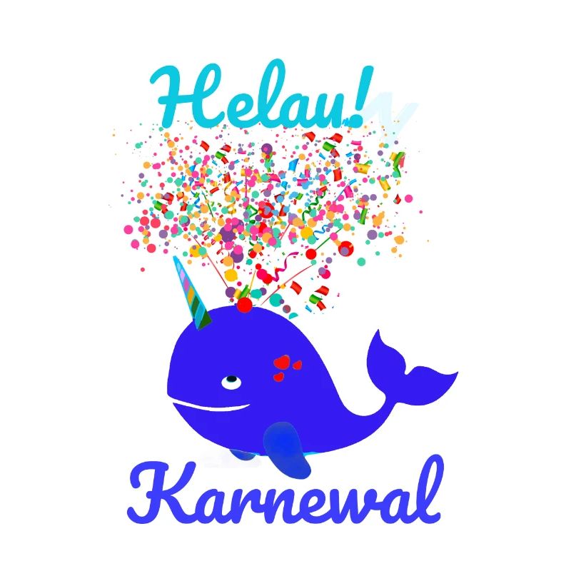 Carnaval, Carnaval, Baleine, Confettis, Helau