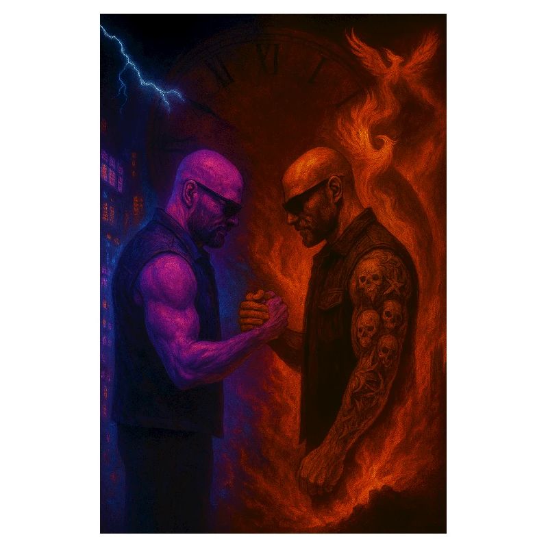 Duel des éléments entre le feu et la glace