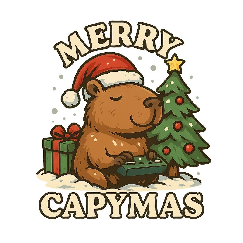Joyeux Capymas – Noël 🎄 mignon du capybara