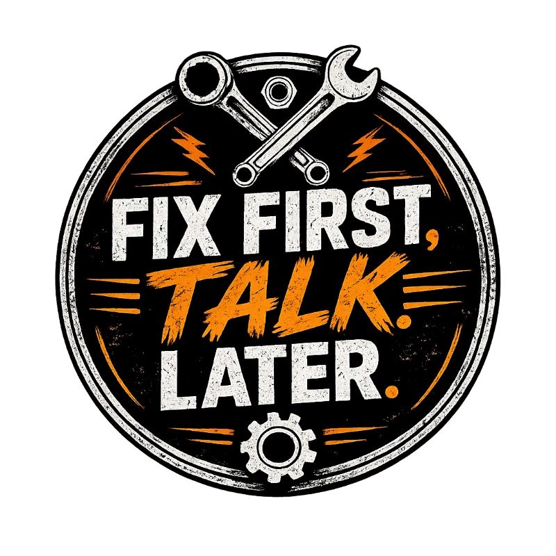 Fix First, Talk Later – Mechanic Tee