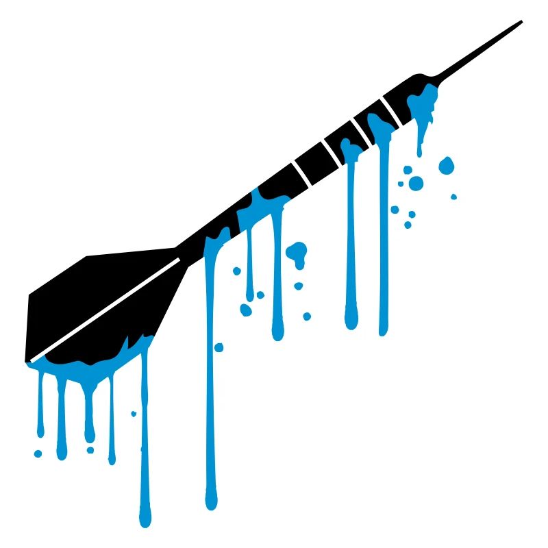 wet drops graffiti spray logo cool play darts