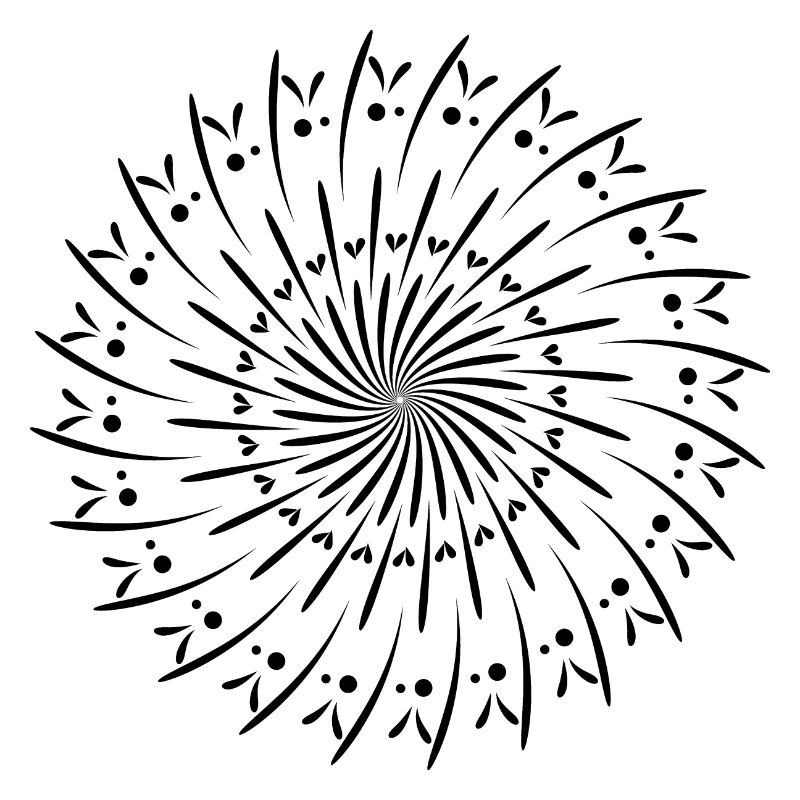Drehende Kreis Muster Kreis Geschenkidee