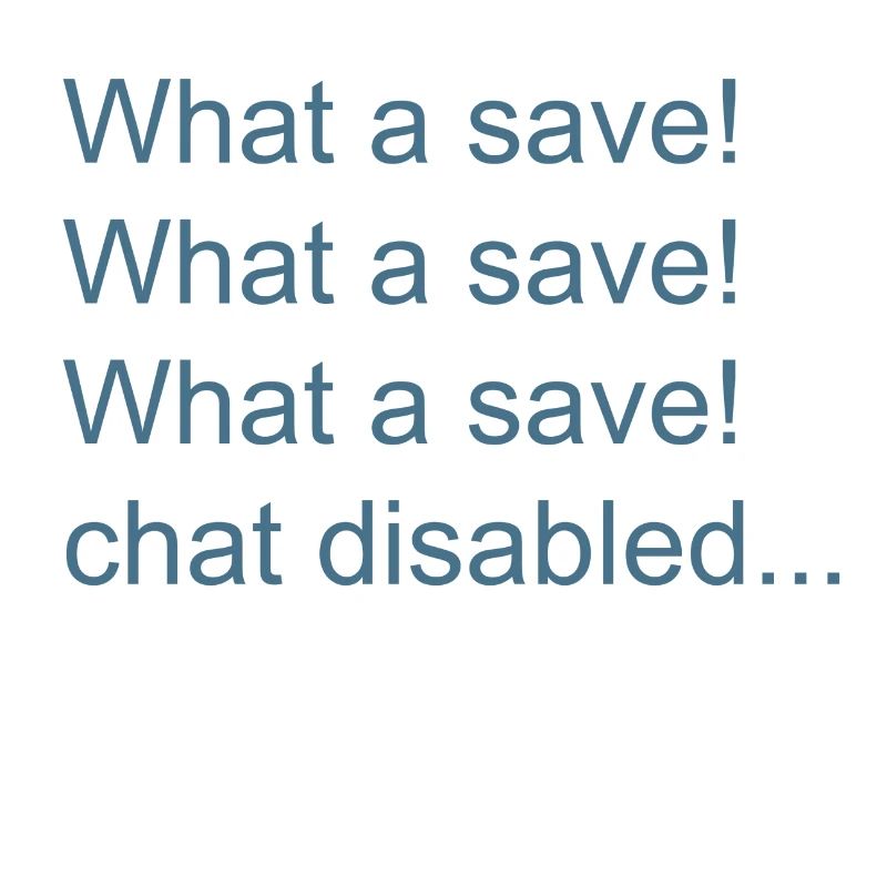 What a save!
