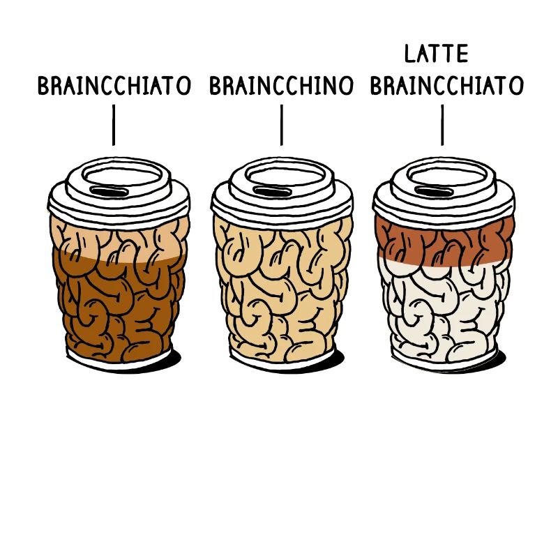 Brain mug coffees gift