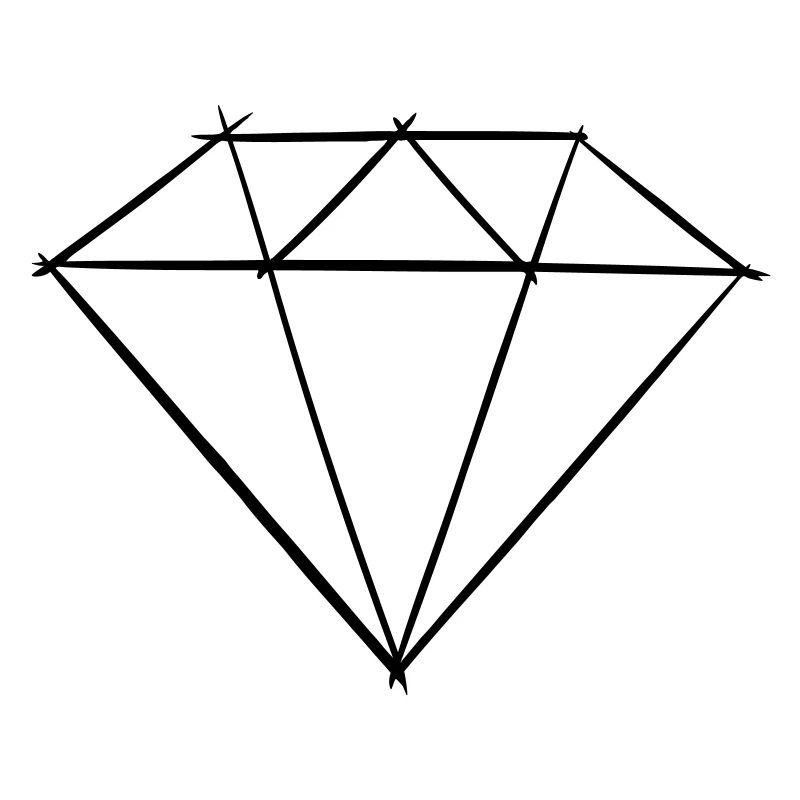 Dessin de symbole de pierre précieuse