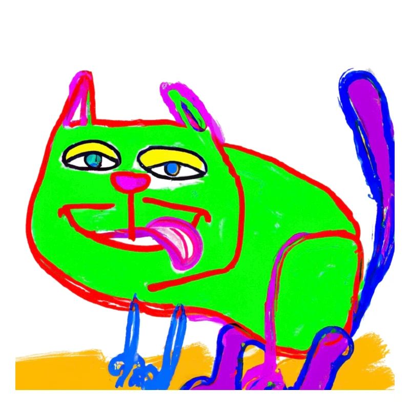 « Chat comique » Dör × DALL· E