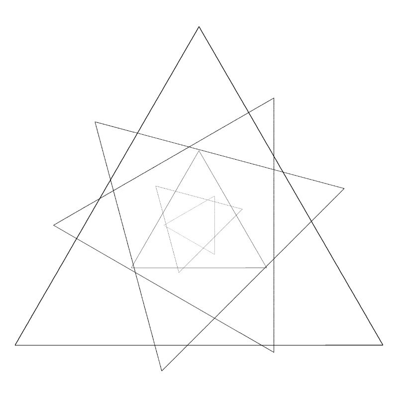 Triangles Art Geometry Minimal Gift