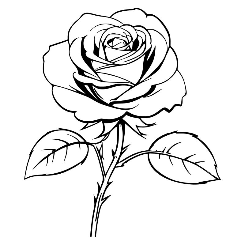 Rose Umrisse