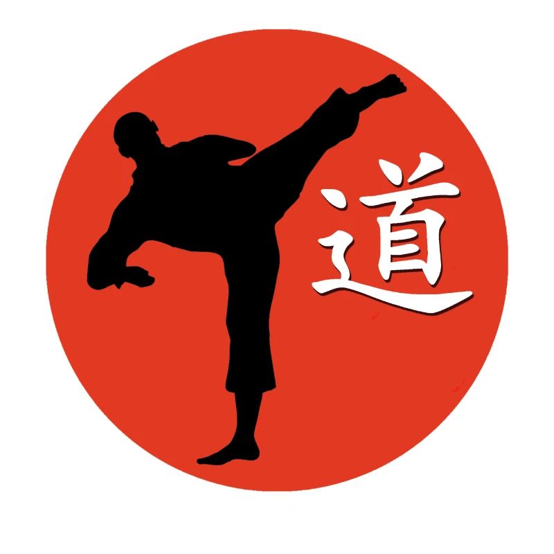 kungfukämper und schrftzeichen dao