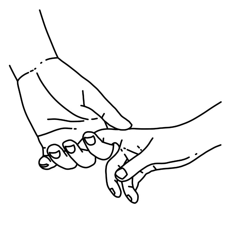 Holding hands