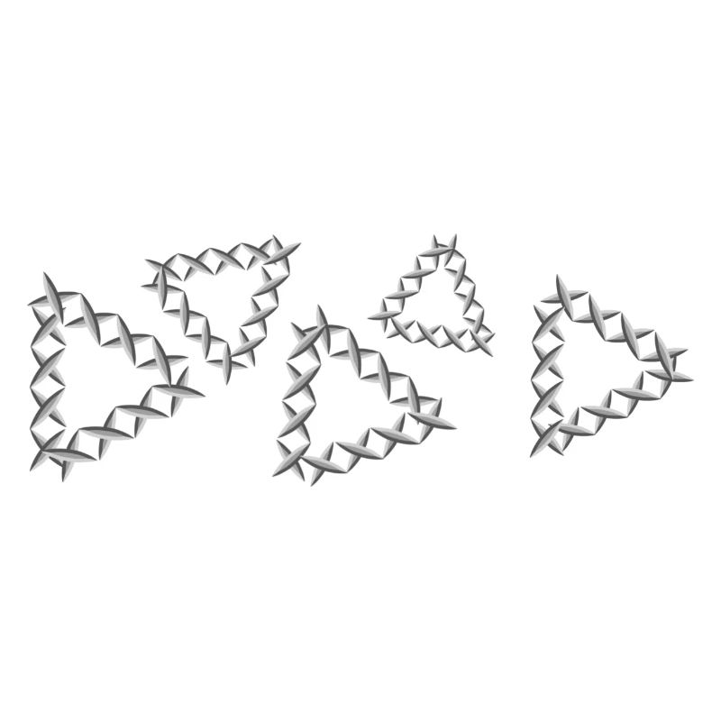 grey pattern cross triangles