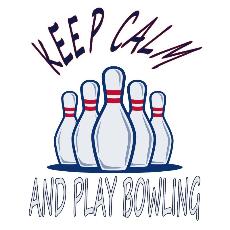 Stay calm play bowling bowling cone gift