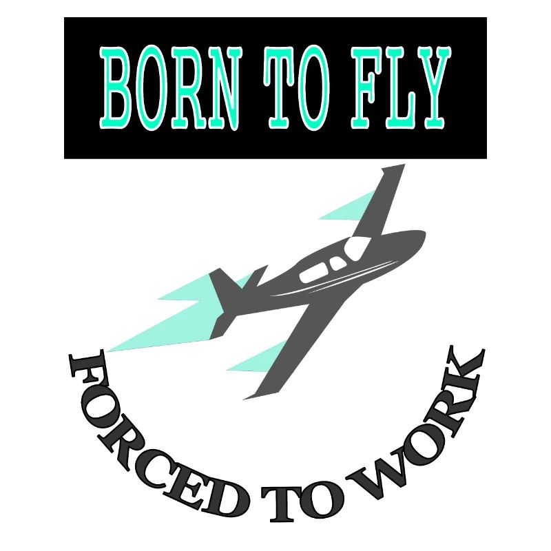 Ich bin geboren um fliegen Flugzeug Geschenkidee