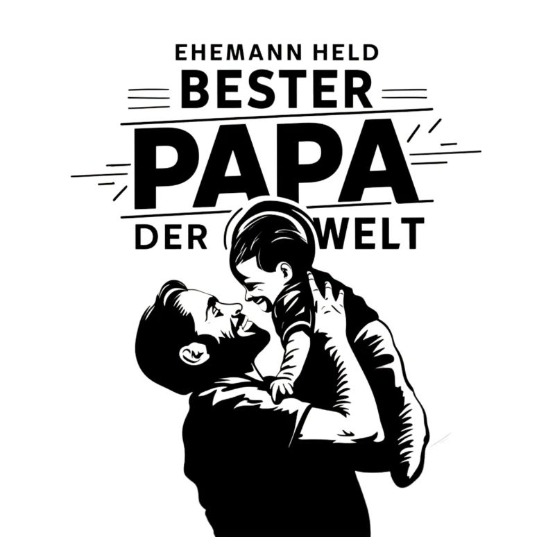 Ehemann Held bester Papa der Welt