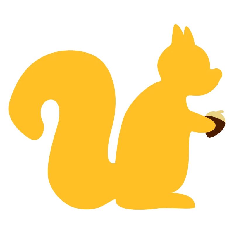 Eichhörnchen mit Nuss