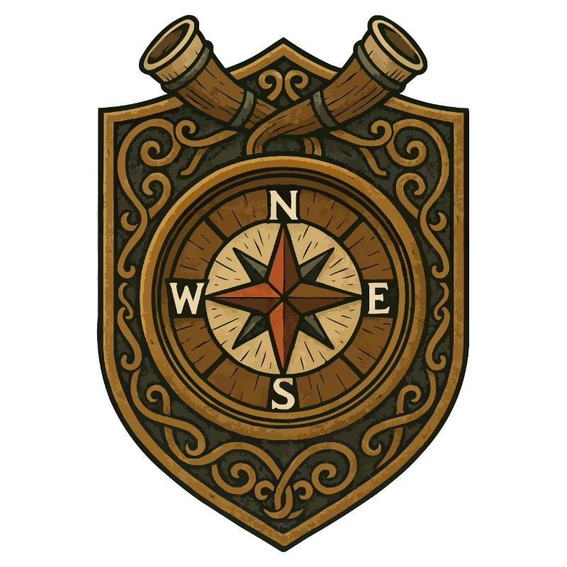 Wikinger Kompass Wappen