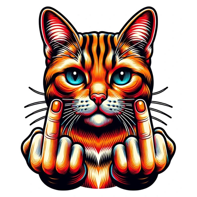 Funny Evil Cat