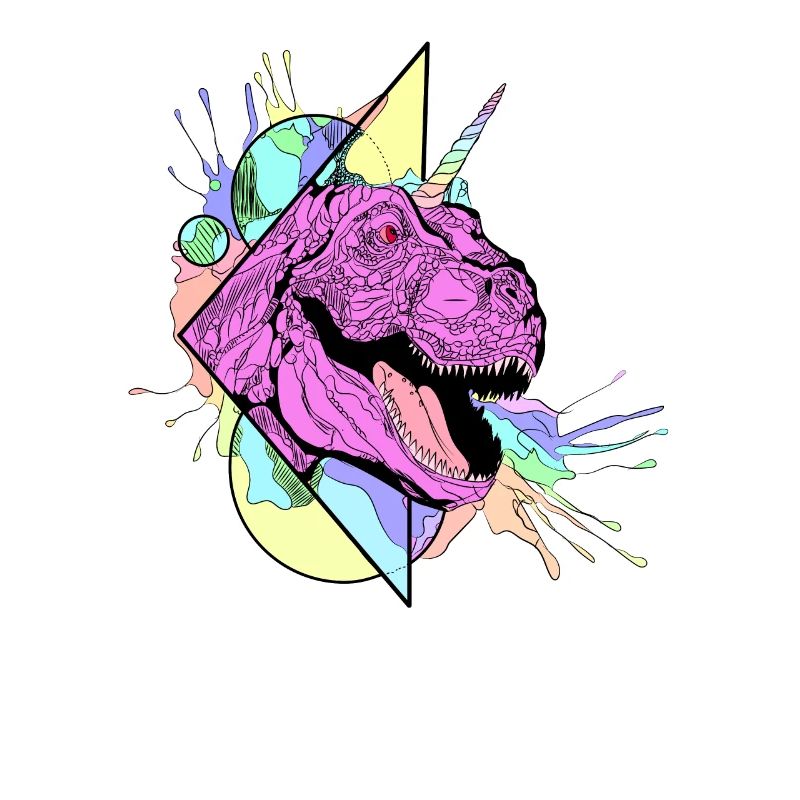 Dinosaur Pink Einhorn
