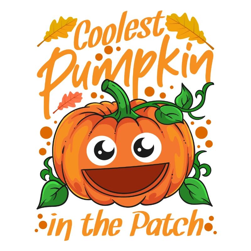 Citrouille la plus cool dans le patch Halloween
