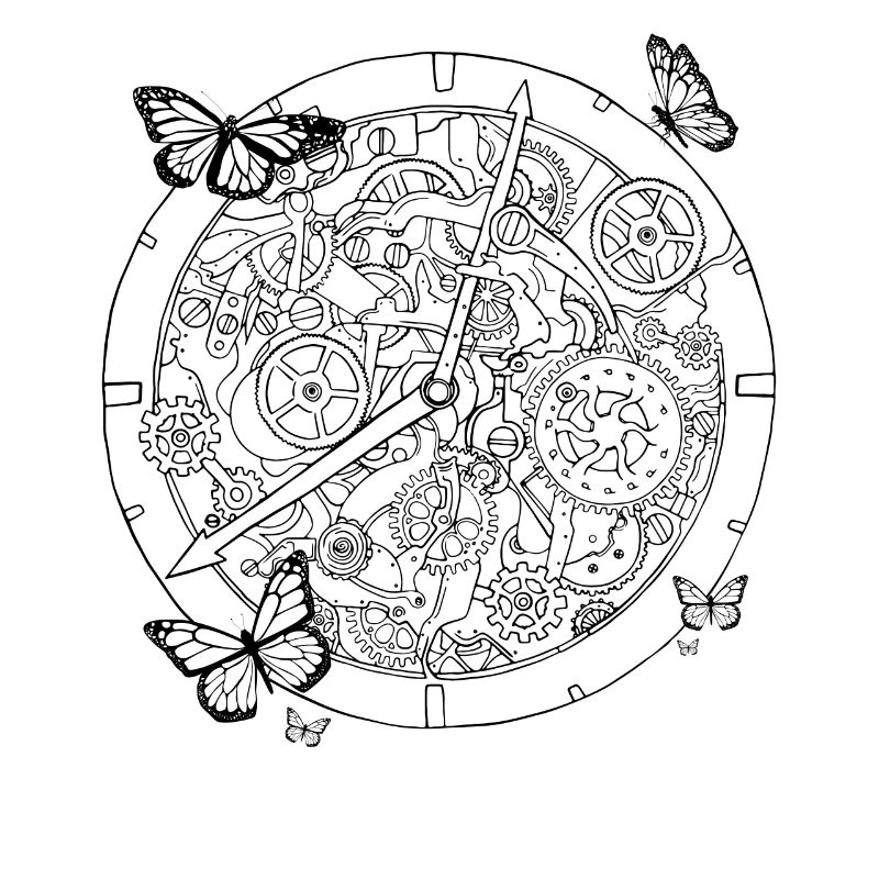 Humorous Steampunk Clock Mechanical Sarcastic