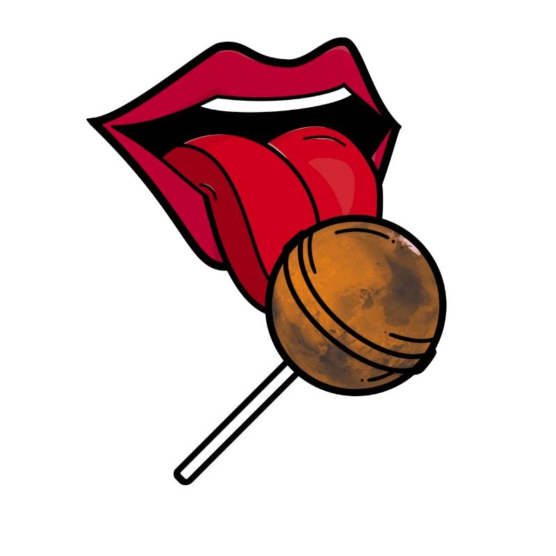 Planet Mars Lollipop