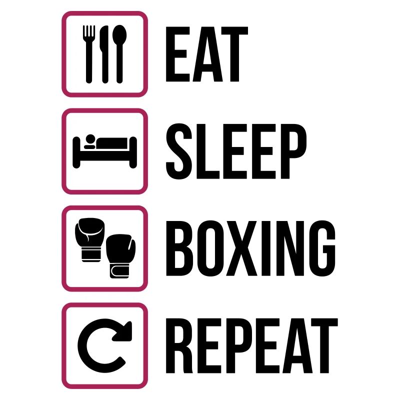 Mangez le sommeil de boxe Répéter