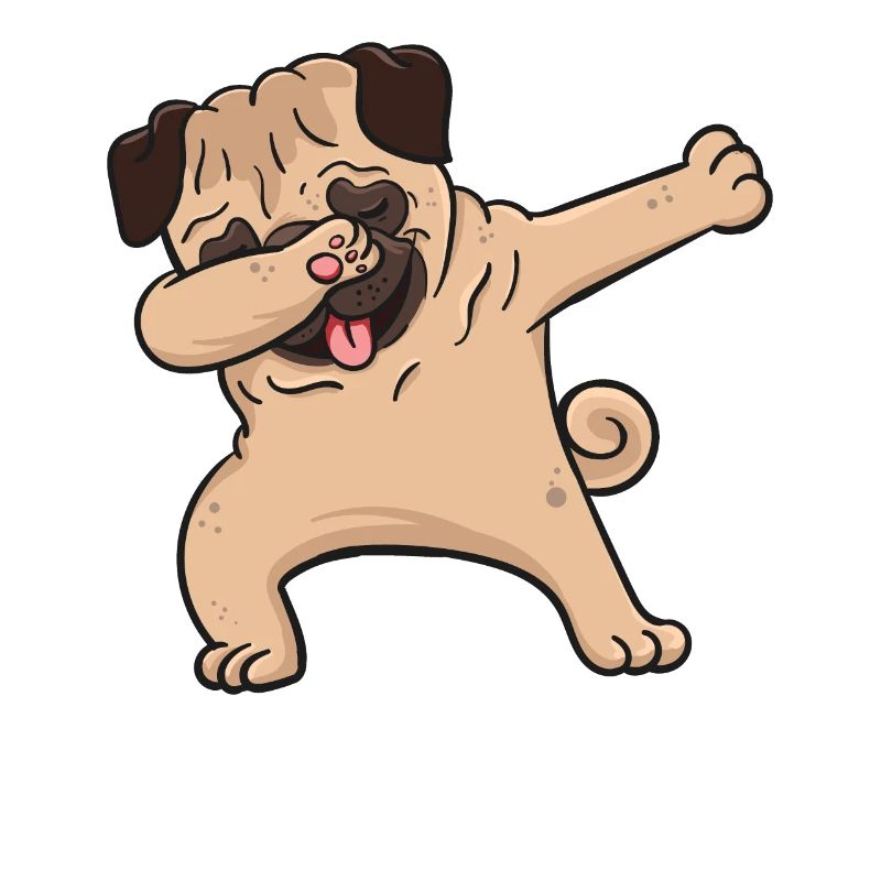 Pug Dog Dabbing Dabbin Dabb Gift