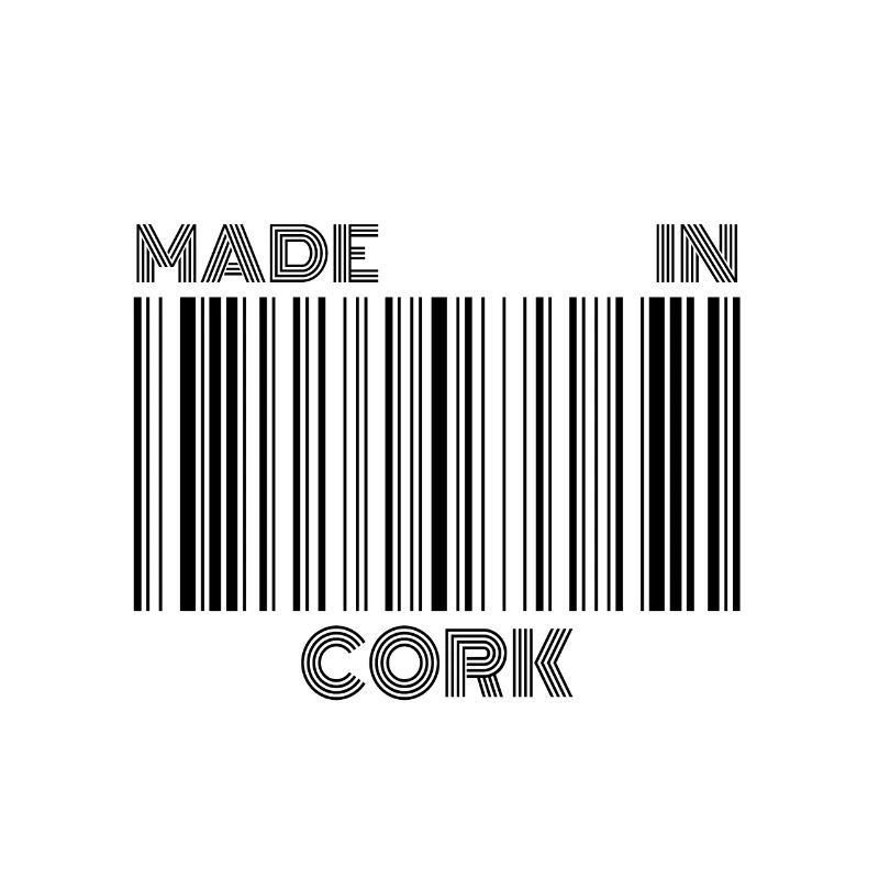 Made in Cork Code à barres Irlande Idée cadeau