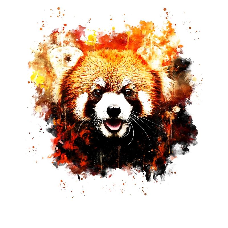 Portrait de panda rouge ws std