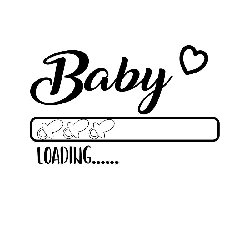 loading bar with heart and pacifier