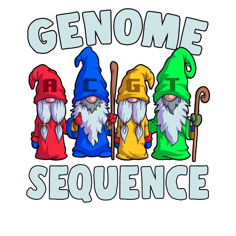 Séquence du génome Funny Gnome Biology Science Pun