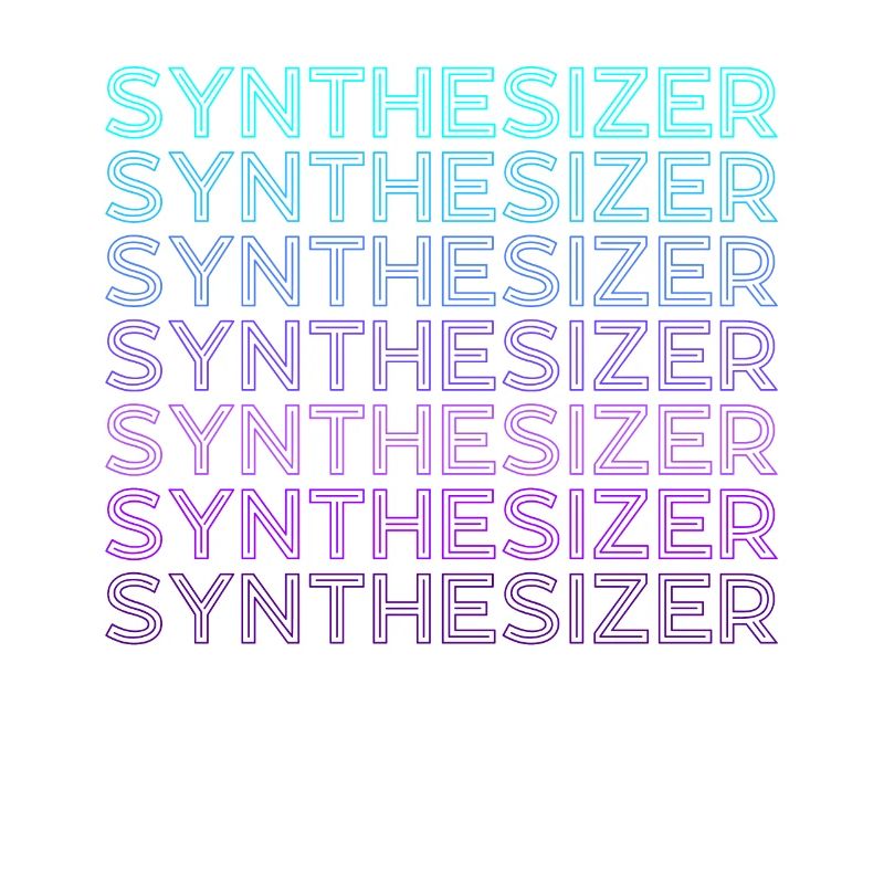 Synthesizer Player Keyboarder Retro