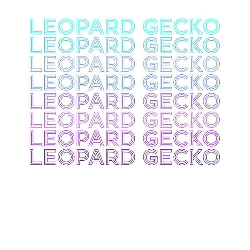 Leopard Gecko Lizard Retro