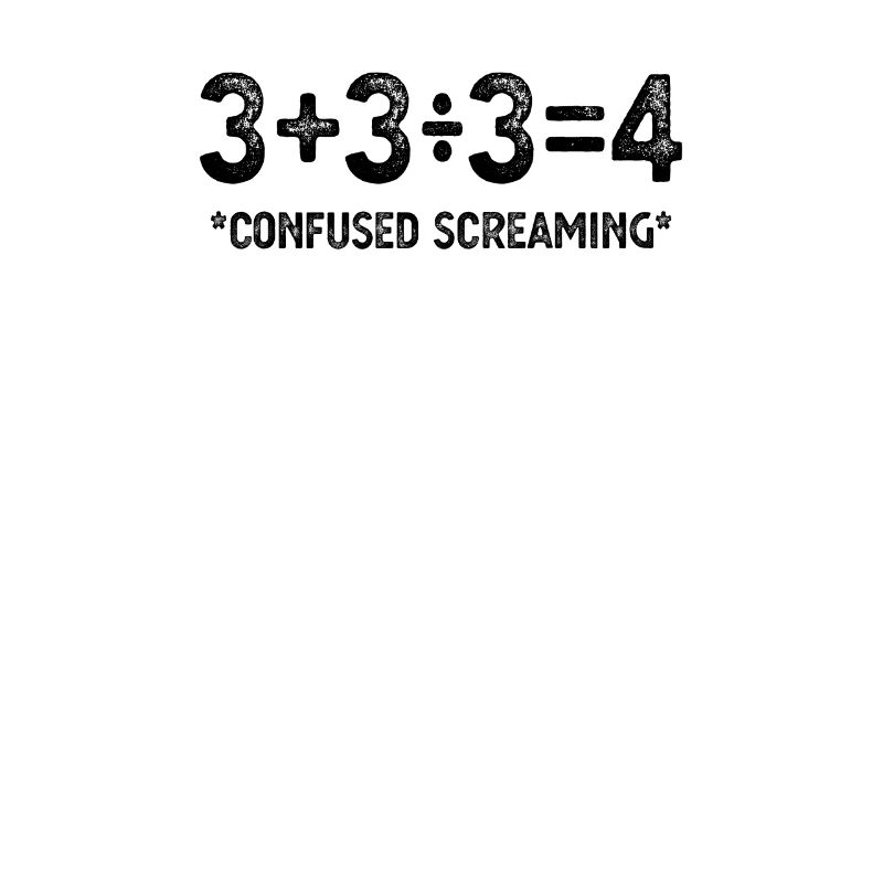 Drôle de formule mathématique, cris confus, nerd drôle