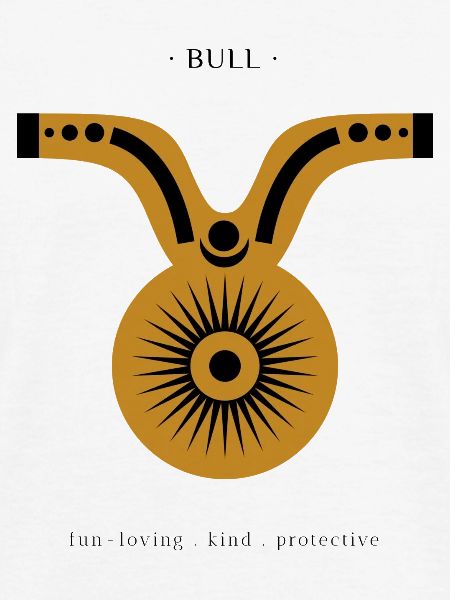STERNZEICHEN Stier -gold-