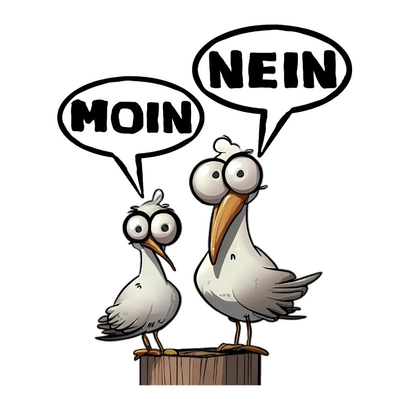 Die Bäädden Möwen - Nein - Morgenmuffel Spruch