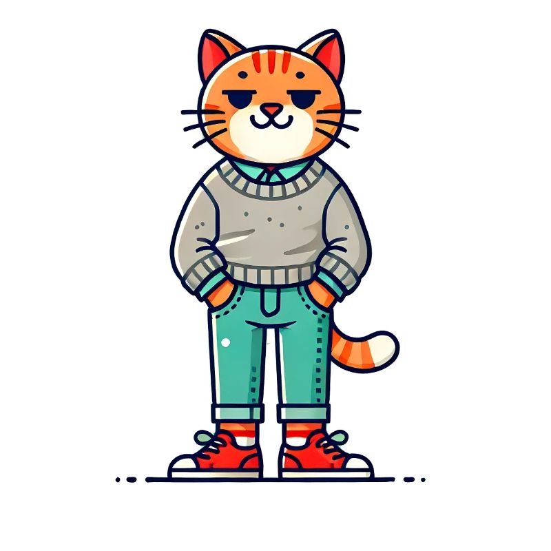 Drôle Chat Réfrigéré Amour Chats