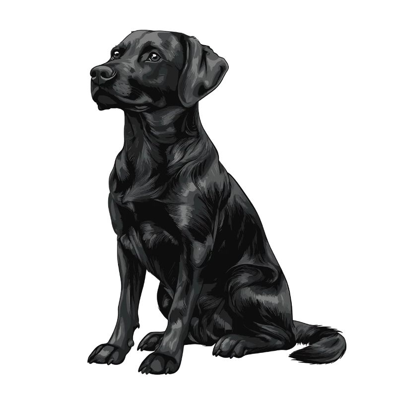 Schwarzer Labrador Retriever