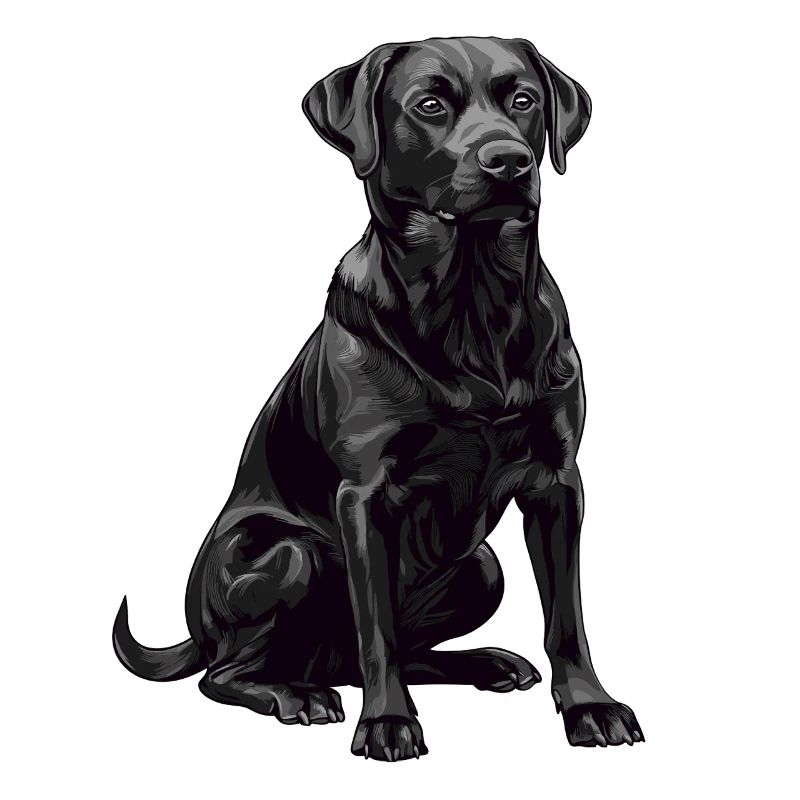 Schwarzer Labrador Retriever