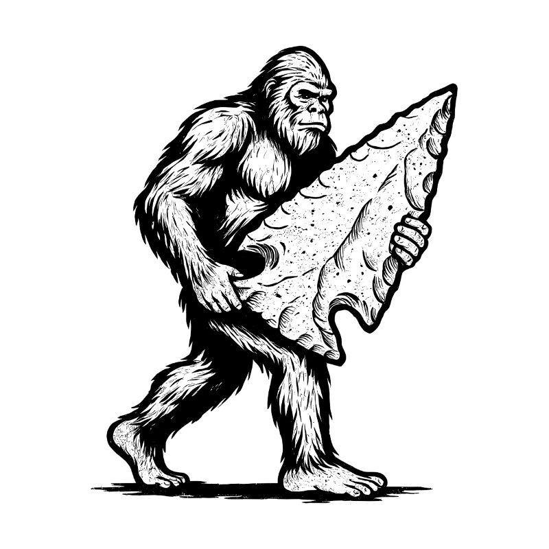 Bigfoot Flintknapping Feuerstein Pfeilspitzen