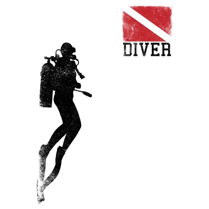Diver Flag Sub Snorkeling Plongée sous-marine
