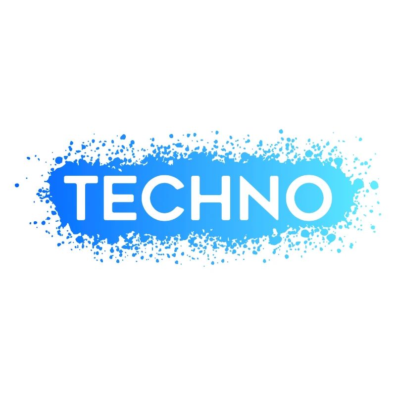 Techno Techno Blue Splat