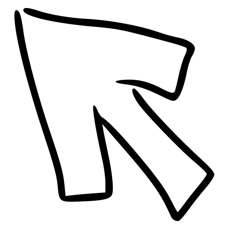 Arrow drawing sketch black