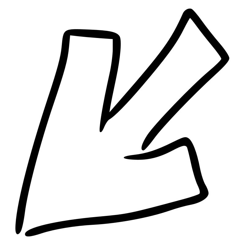 Arrow drawing sketch black