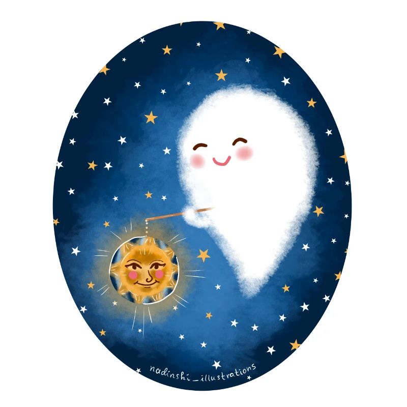 Ghost with lantern
