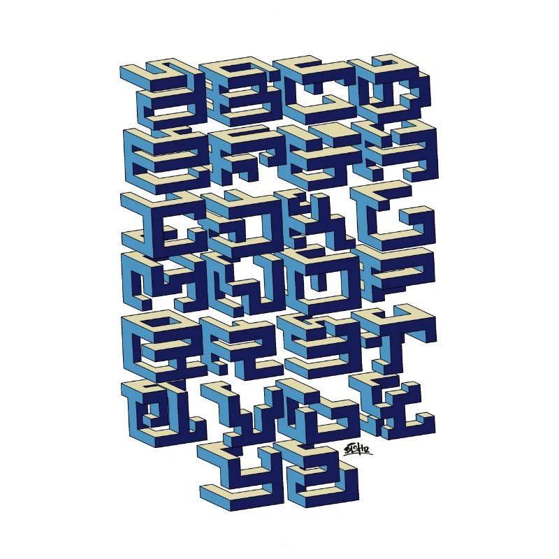 GRAFFITI ALPHABET 3D TENDANCE