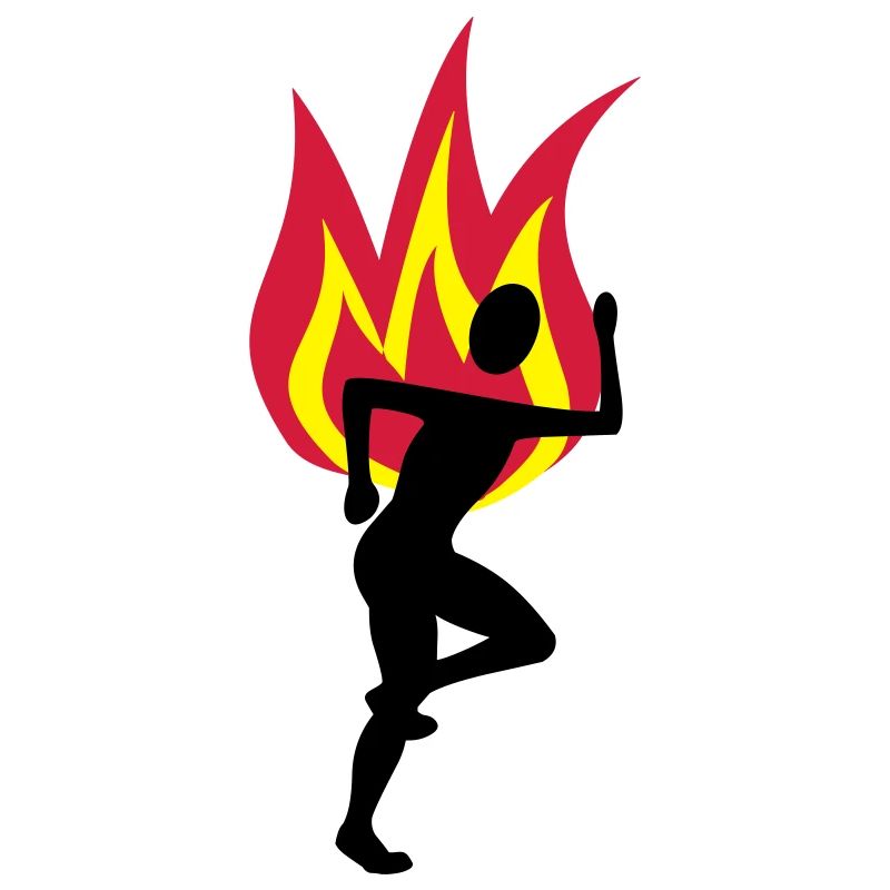 Jogger fire flame