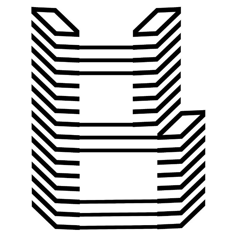 Einzigartiges Buchstaben-B-Logo-Design "Schwarz"